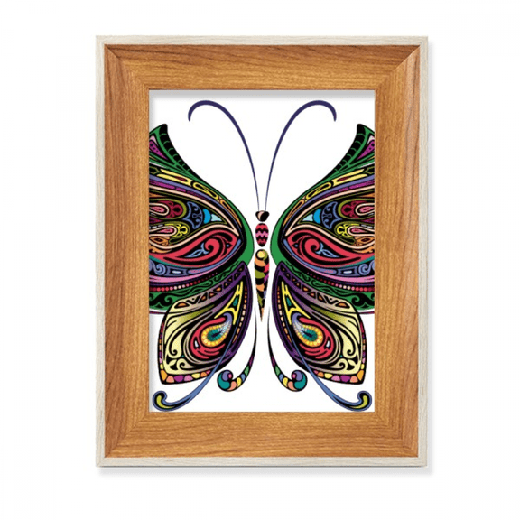Beautiful Colorful Decorative Wings Desktop Wooden Photo Frame Display Picture Art Painting Multiple Sets
