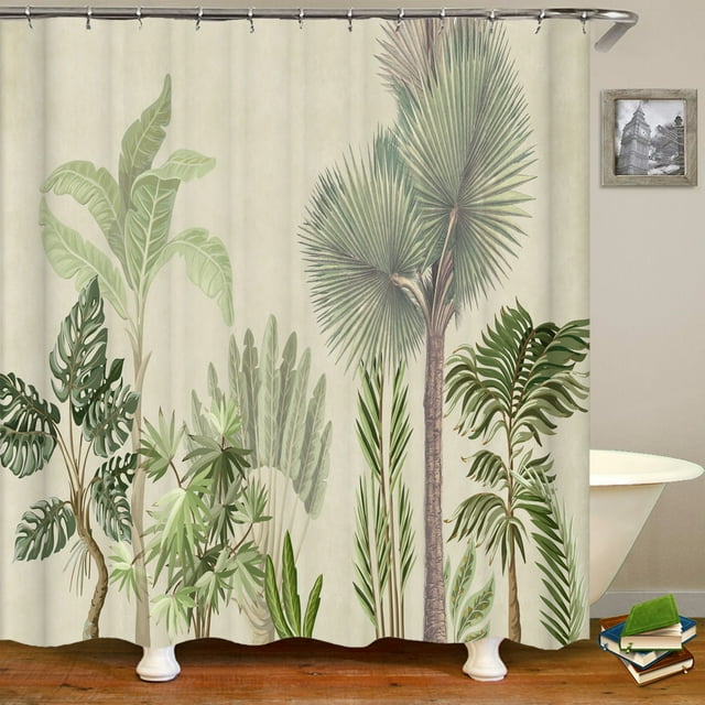 Beautiful Colorful Flower Floral Printed Shower Curtain Bathroom