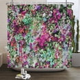 thumbnail image 1 of Beautiful Colorful Flower Plant Bath Curtain Waterproof Fabric Shower Curtain With Bathtub Screen for Bathroom Home Decor, 1 of 5