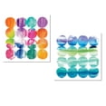 thumbnail image 1 of Beautiful Colorful Watercolor-Style Geometric Circle Patterned Print Set by Elyse DeNeige; Two 12x12in Paper Posters, 1 of 1