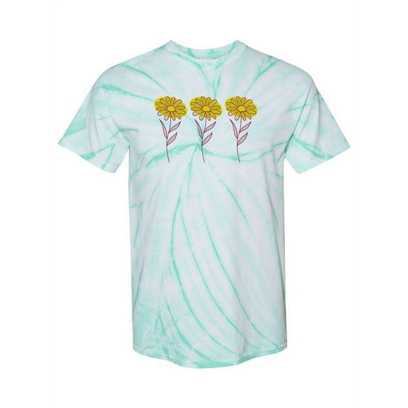 Beautiful Cosmos Flowers Tie-Dye Cyclone Women -Smartprints Designs, Female Large