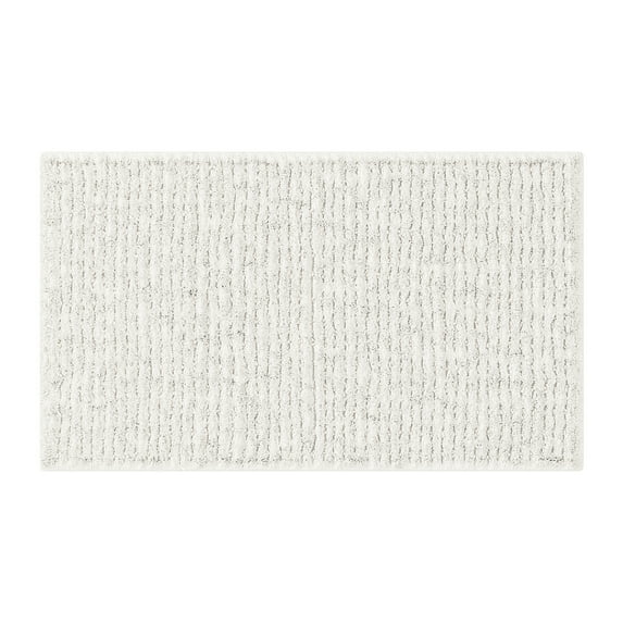 Beautiful Cotton Bath Rug by Drew Barrymore, Off White, 20x34"