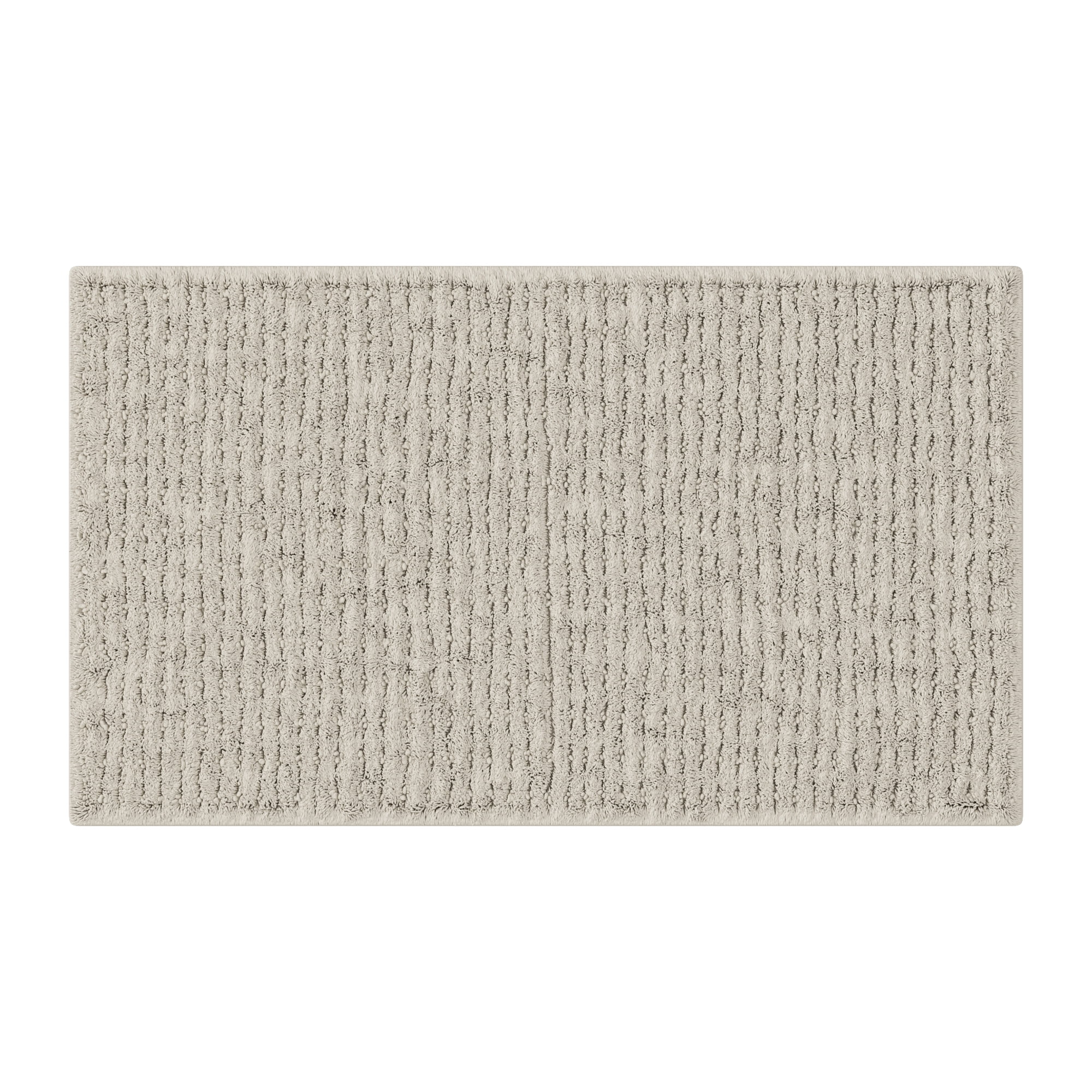 Beautiful Cotton Bath Rug by Drew Barrymore, Porcini Taupe, 20x34"