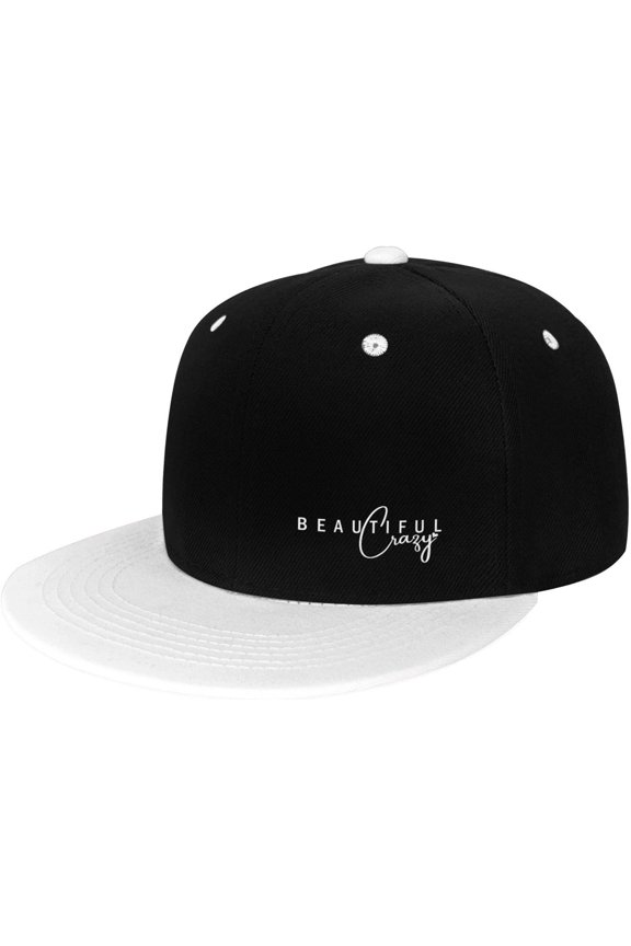 Beautiful Crazy Flat Bill Hats Contrast Hip Hop Baseball Cap Unisex Snapback Rock Caps