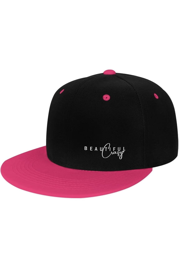 Beautiful Crazy Flat Bill Hats Contrast Hip Hop Baseball Cap Unisex Snapback Rock Caps