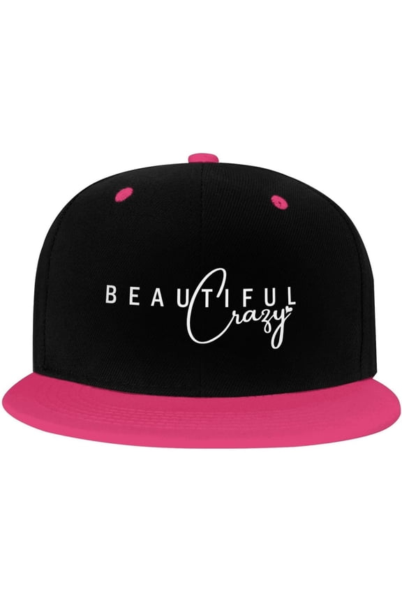 Beautiful Crazy Hip Hop Hat Two Tone Flat Bill 6 Panel Cap Unisex