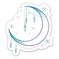 thumbnail image 1 of Beautiful Crescent Moon and Crystals - 5" Vinyl Sticker - For Car Laptop I-Pad - Waterproof Decal, 1 of 1