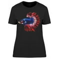 thumbnail image 1 of Beautiful Crowntail Betta Fish T-Shirt Women -Image by Shutterstock, Female x-Large, 1 of 2