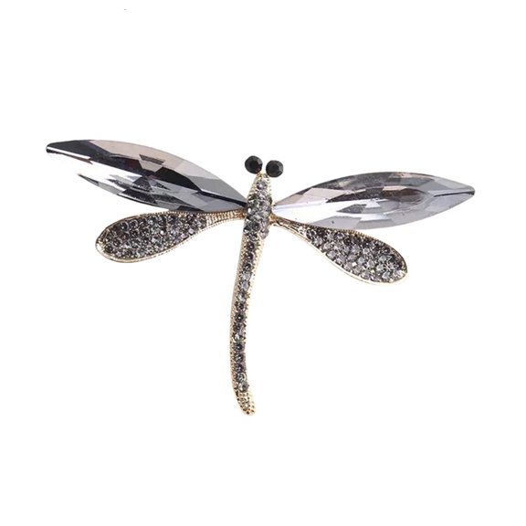 Beautiful Crystal Dragonflies Lapel Pin Rhinestones Brooch Accessories