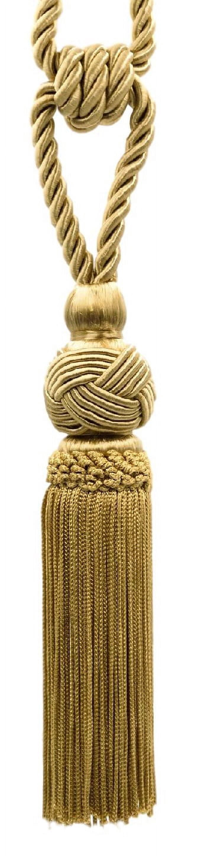 Dekorative Quasten-Fransen In Gold & Rot – 10 Cm Lang, Handgebunden Für Kissen & Vorhänge