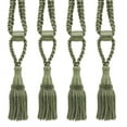 thumbnail image 1 of DECOPRO Beautiful Curtain & Drapery Tassel Tieback, Adjustable Cord Length with Elegant Bullion Design, Tassel Length 5 1/2" (14cm), Spread 24" (61cm) # TBC055SPR24, #L47 Set of 4, 1 of 6