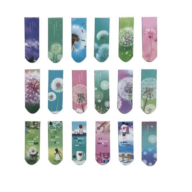 Beautiful Dandelion Pattern Keep Your Place Bookmark Creative Gifts, Set of 18