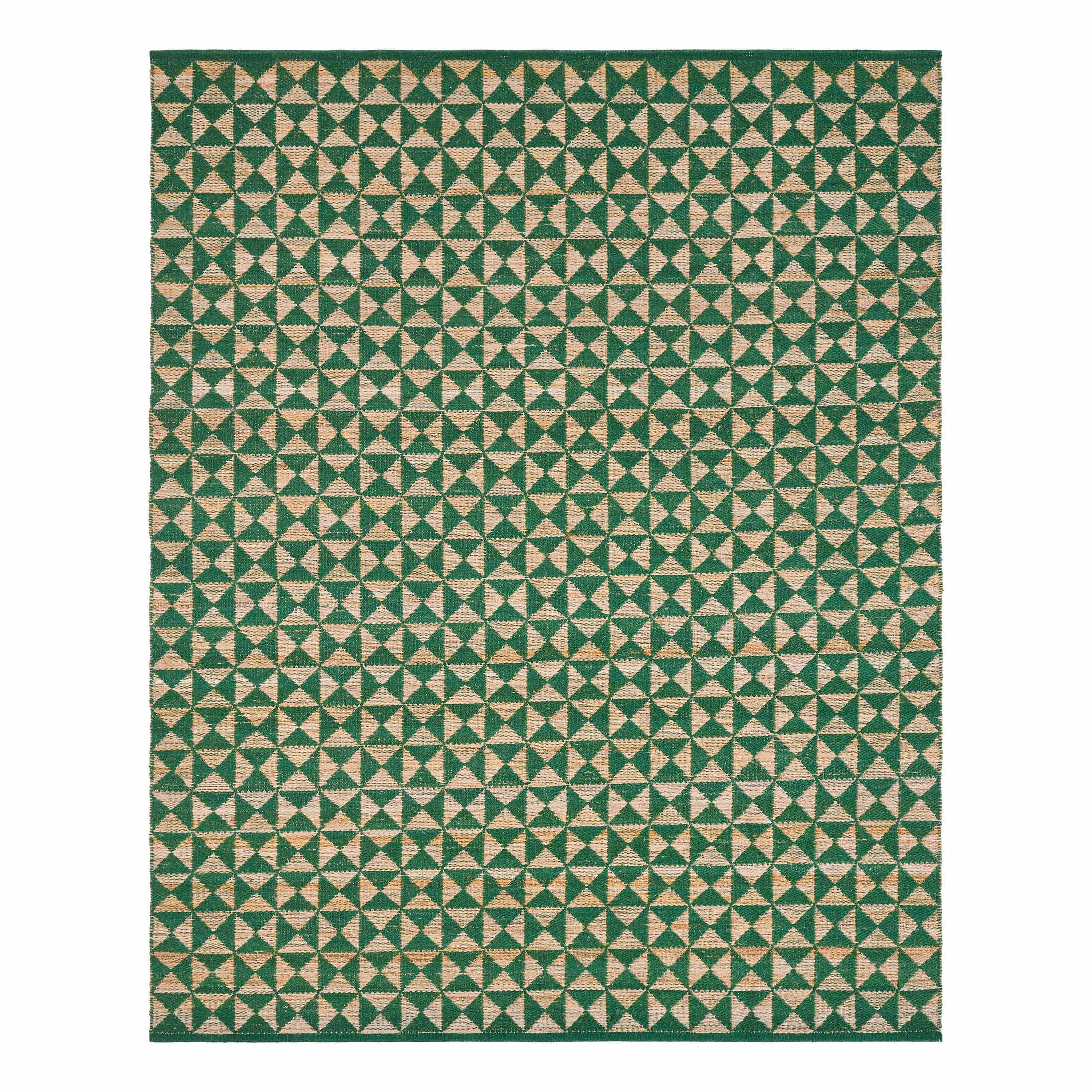 Beautiful Thyme Green Jute Geometric Indoor Area Rug by Drew Barrymore, 8' x 10'