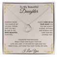thumbnail image 1 of Beautiful Daughter Necklace | Delicate Heart Necklace Gift for daughter, 1 of 1
