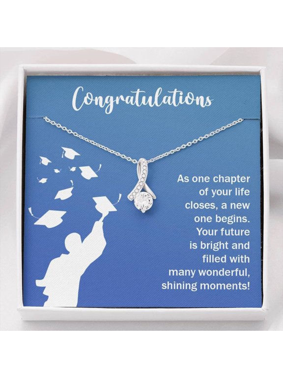 Congratulations Class of 2021 Alluring Beauty Necklace - Graduation Gift, Card, Gift For Her, 2021, Congratulations Grad, Senior, Jewelry,