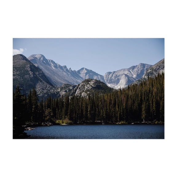 A Beautiful Day at Bear Lake - Estes Park Colorado Photography Mountain Lake Landscape Wilderness Nature Scenic Forest Unframed Wall Art Print 8 x 12 inches