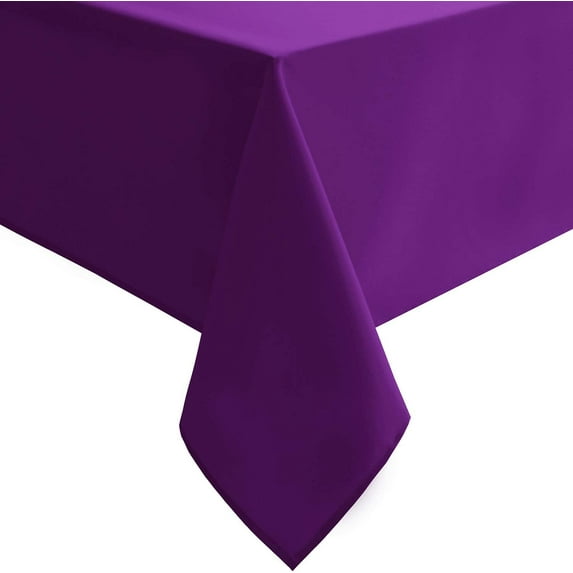Beautiful & Decorative 100% Cotton Table Cloth for Dining Camping Gathering Indoor and Outdoor Use | Rectangle Tablecloth (54-Inch x 54-Inch, Purple)