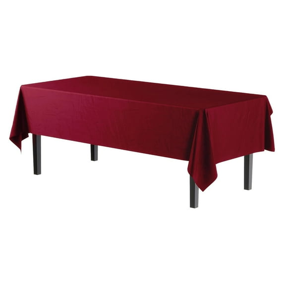 Beautiful Disposable Plastic Tablecloth, 108"x54", Table Cover for Rectangle Tables, Waterproof, for Party Picnic