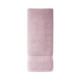 thumbnail image 1 of Beautiful by Drew Barrymore Dobby Hand Towel, Soft 100% Cotton, Rose Pink, 1 of 7