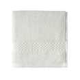thumbnail image 1 of Beautiful by Drew Barrymore Dobby Washcloth, Soft 100% Cotton, Off White, 1 of 6