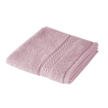 Beautiful Dobby Wash Towel, 13" x 13", Rose Pink by Drew Barrymore