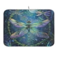 thumbnail image 1 of Beautiful Dragonflies Dish Drying Mat 16x18 Absorbent Microfiber Draining Rack Pad for Kitchen Counter Sink, 1 of 8
