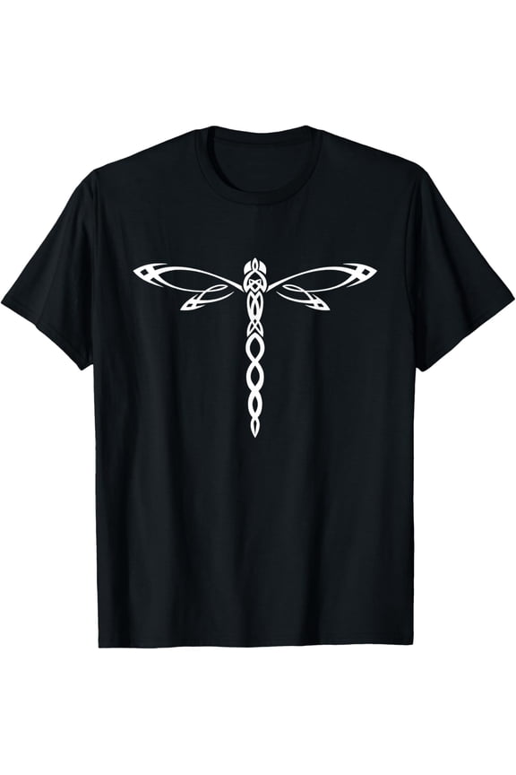 Beautiful Dragonfly Tribal Dragonfly Art Design T-Shirt