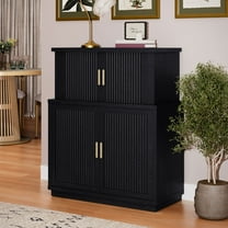 Beautiful Drew Bar Cabinet by Drew Barrymore, Black Finish