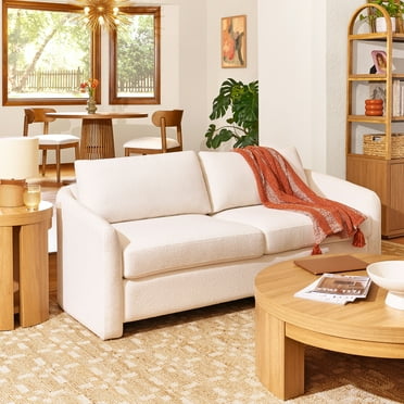 Beautiful Drew Sofa by Drew Barrymore for Adults, Cream Bouclé