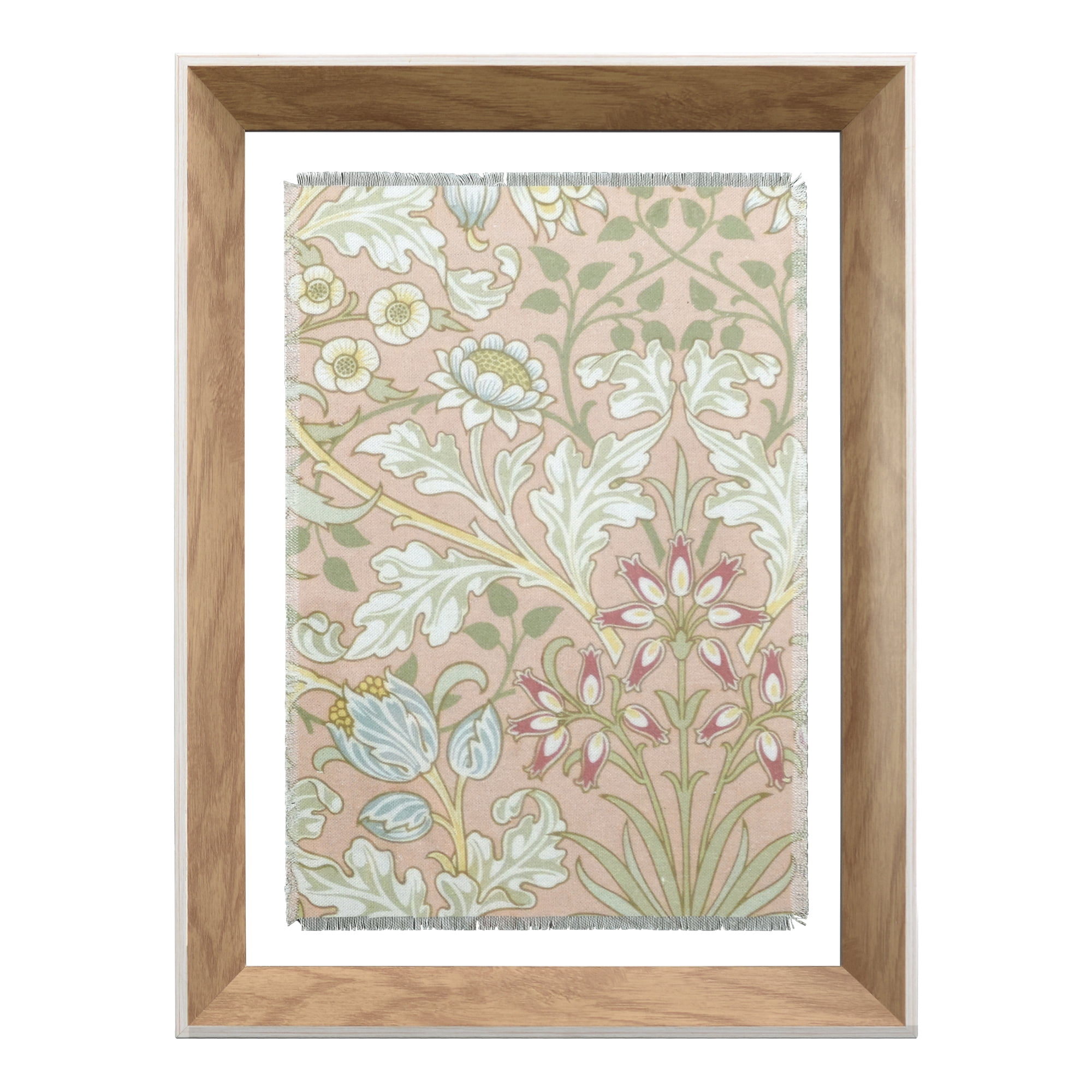 Beautiful by Drew Vintage Floral Pattern Framed Linen Wall Art, William ...