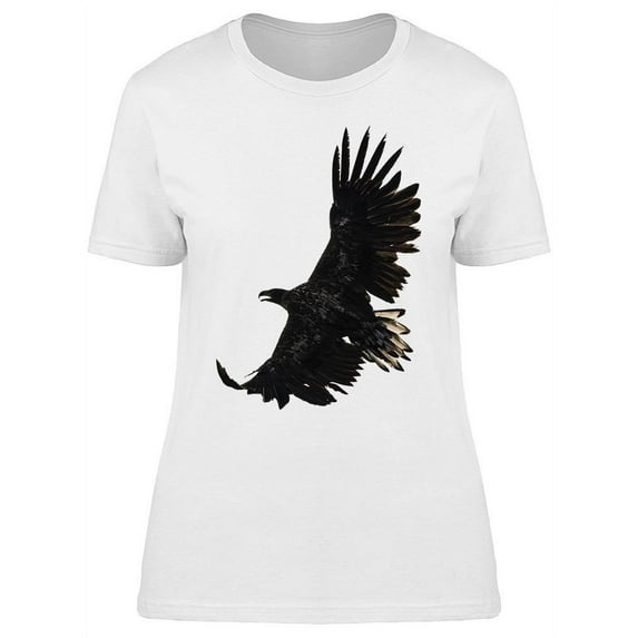 Beautiful Eagle Flying T-Shirt Women -Image by Shutterstock, Female Medium