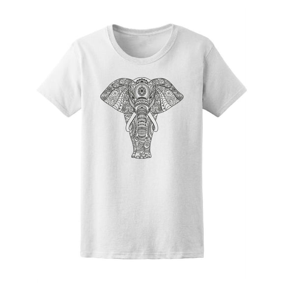 Beautiful Elephant Zendoodle  Tee Women's -Image by Shutterstock