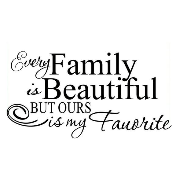 Beautiful English Letters Wall Decal Bedroom Living Room Background Sticker Home Decoration