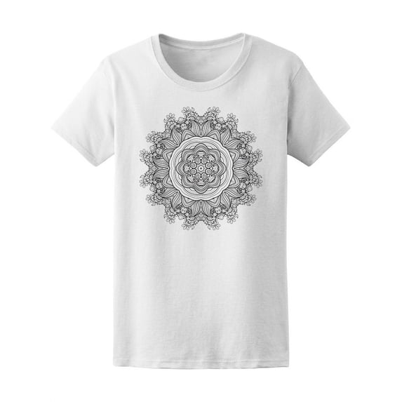 Beautiful Ethnic Mandala T-Shirt Women -Image by Shutterstock, Female x-Large