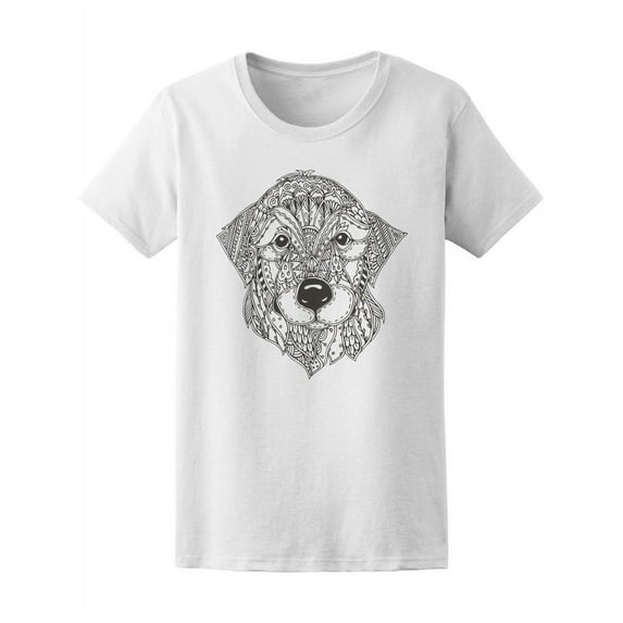 Beautiful Ethnic Zen Dog T-Shirt Women -Image by Shutterstock, Female Large