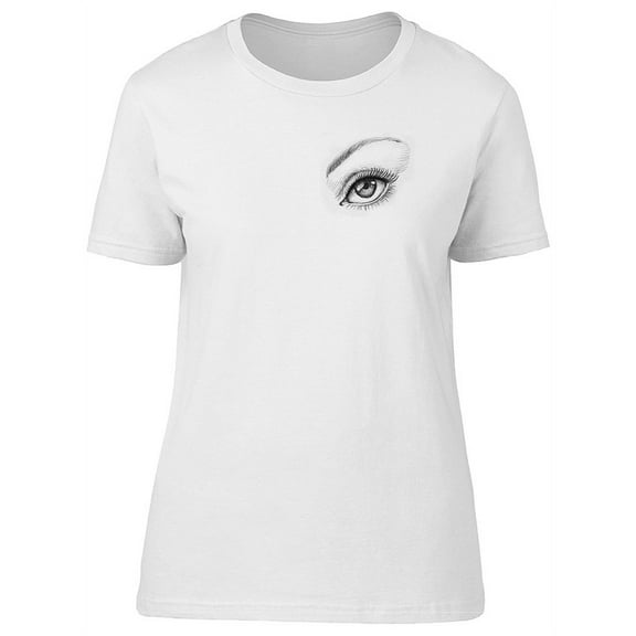 Beautiful Eye Right Eye T-Shirt Women -Image by Shutterstock, Female Large