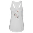 thumbnail image 1 of Beautiful Face With Flowers Racerback Tank Women -Image by Shutterstock, Female Large, 1 of 4