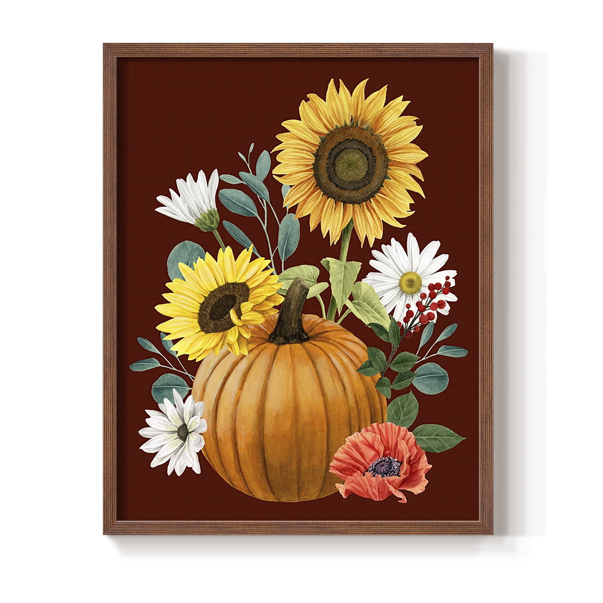 Beautiful Fall I Framed Print in Brown Solid Wood Framed Print No Nail Hanging