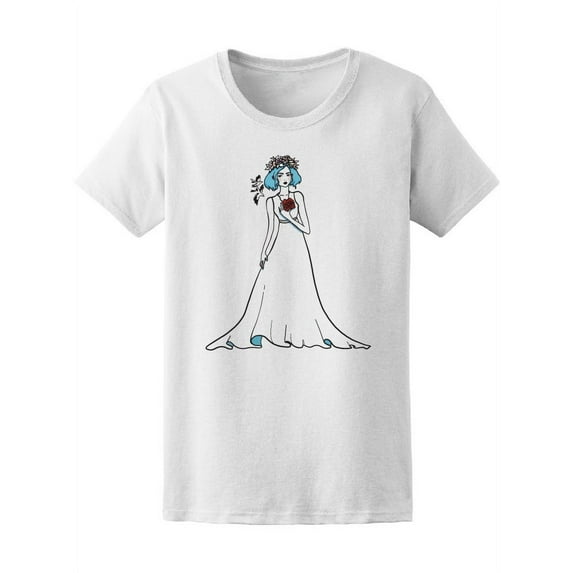 Beautiful Fashion Bride Sketch Tee Women's -Image by Shutterstock
