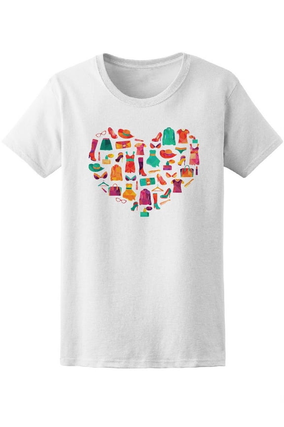 Beautiful Fashion Clothes Heart Tee Women's -Image by Shutterstock