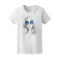 thumbnail image 1 of Beautiful Fashion Hipster Lady Tee Women's - Women T-Shirt, Large, 1 of 2
