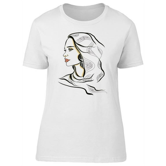 Beautiful Fashion Muslim Lady T-Shirt Women -Image by Shutterstock, Female Medium