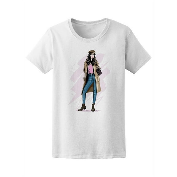 Beautiful Fashion Woman T-Shirt Women -Image by Shutterstock, Female Medium