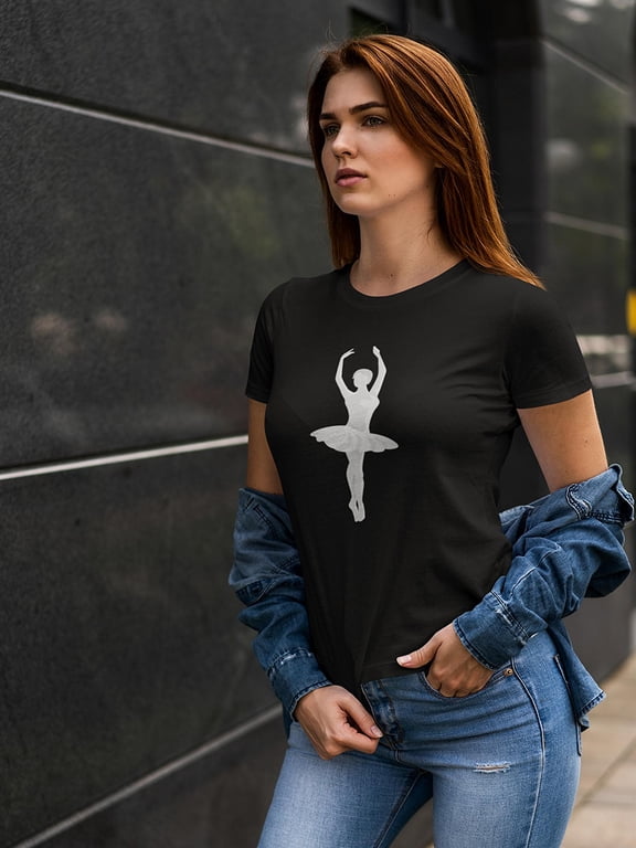 Beautiful Female Ballet Dancer T-Shirt Women -Image by Shutterstock, Female Small