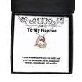 thumbnail image 1 of Beautiful Fiancee Gifts, I never knew what true love was until I met you. You have,,, Inspire Love Dancing Necklace For From , Engagement ring, Wedding band, Bridal set, Diamond ring, Anniversary, 1 of 5