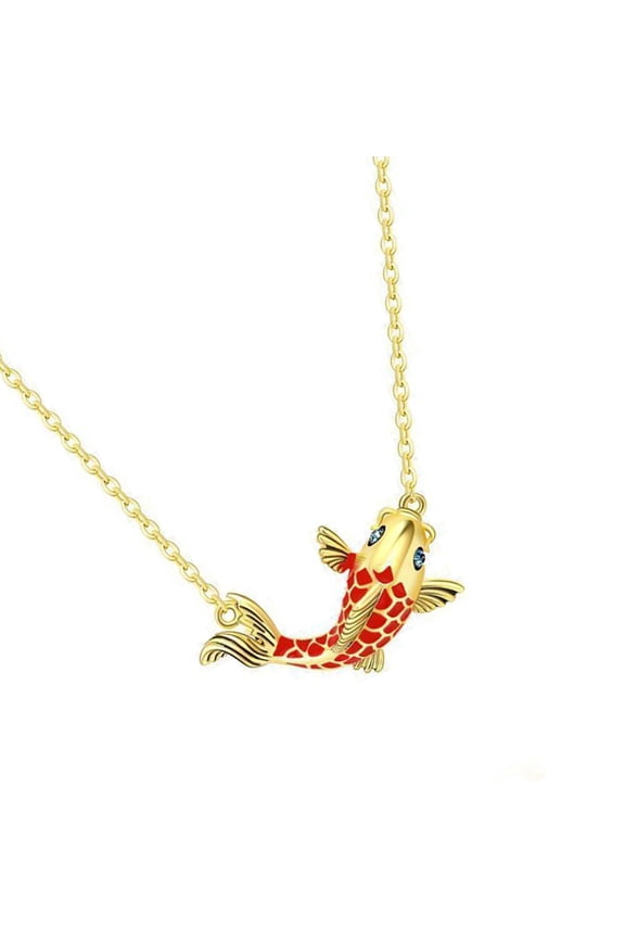 Beautiful Fish Necklace Alloy Materials Clavicle Chain For Women Accessory For Everyday Use