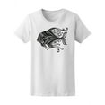 thumbnail image 1 of Beautiful Fish Tribal Mandala T-Shirt Women -Image by Shutterstock, Female Small, 1 of 2