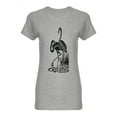 thumbnail image 1 of Beautiful Flamingo Design Shaped T-Shirt Women -Image by Shutterstock, Female Small, 1 of 2