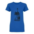 thumbnail image 1 of Beautiful Flamingo Design Shaped T-Shirt Women -Image by Shutterstock, Female Small, 1 of 2