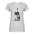 thumbnail image 1 of Beautiful Flamingo Design Shaped T-Shirt Women -Image by Shutterstock, Female Small, 1 of 2